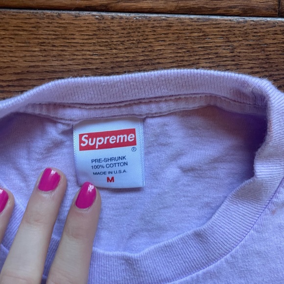 Vintage Purple Supreme T-shirt Size Medium - Picture 3 of 7